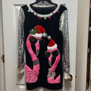 Ugly Christmas women’s flamingo sweater🎄🎅🏼